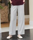Tiaclasse L 【日本製・新色追加・洗える・ストレッチ】エアシルキーワイドパンツ