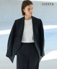 23区 【エステータ】ウールシルクギャバジン ダブルブレストジャケット