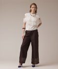 GRACE CONTINENTAL プリーツチュールカットトップ