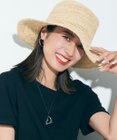 23区 ラフィアデザイン ブリムハット