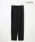 23区 【エステータ】ウールトロドライストレッチ タックテーパード パンツ