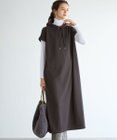 【SLOW/一部店舗限定】コットンライクテリー フーディー ワンピース