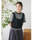 CRAFT STANDARD BOUTIQUE 配色メッシュニットビスチェ