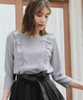 Tiaclasse 【洗える】フリルブラウス
