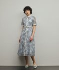 GRACE CONTINENTAL フラワーコード刺繍ワンピース