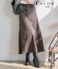 23区 【SLOW】ストレッチ コーデュロイ ゴアード スカート