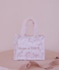 Maison de FLEUR ピンクマニアフリルスクエアトートSバッグ