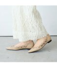 MODE ET JACOMO <carino>レーザーカットフラットパンプス