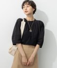 23区 S 【洗える】クリアトリコットジャージー ギャザーフォルム カットソー