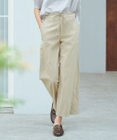 J.PRESS LADIES S 【洗える】セルロースリネンストレッチ イージー パンツ