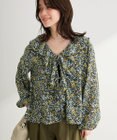 Green Parks 花柄フリルブラウス