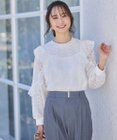 ANY SIS S 【洗える】ラッフルレース トップス