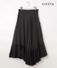 23区 L 【エステータ】ドレープサテン フレアスカート