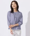 J.PRESS LADIES S 【WEB限定カラーあり】ストライプジャカード フロントタック カットソー