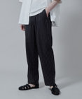 WEGO 【ユニセックス着用アイテム/手洗い可/SETUP可/ウエストゴム】リネンレーヨンイージーパンツ
