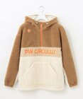PW CIRCULUS 【MEN】【撥水/防風】ボア ハーフジップ フーデッド プルオーバー