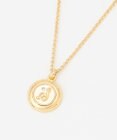 J.PRESS LADIES 【リバーシブル】イニシャルコイン ネックレス