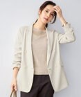 自由区 S 【カタログ掲載・人気素材・デザインリニューアル・セットアップ対応】リネンライクシンセティックテーラード ジャケット