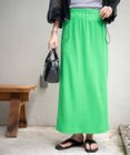 WEGO カラーリブイージーロングスカート