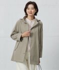 J.PRESS LADIES 【洗える・撥水】ドライツイルストレッチ フーディ アウター
