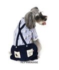 PET PARADISE リサとガスパール サスペンダー つなぎパンツ 《であい柄》 小型犬