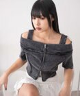 WEGO オフショルWジップトップス