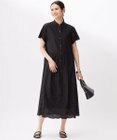 自由区 L 【17号サイズまで展開】エンブロイダリーローンシャツ ワンピース