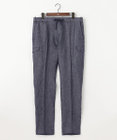 JOSEPH ABBOUD 【キングサイズ・ウエストも伸びる！/JAPANファブリック/イージーパンツ/清涼/セットアップ】リネンデニム パンツ