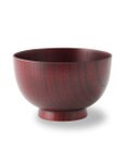 たち吉 【たち吉】欅 くりぬき椀（朱）〈1個〉 越前塗