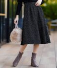 Tiaclasse ラメツイードAラインフレアスカート