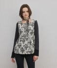 GRACE CONTINENTAL アニマルジャガードペプラムベスト