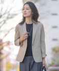 J.PRESS LADIES 【セットアップ対応】セルロースリネンストレッチ テーラード ジャケット