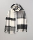 AURORA 【 LANVIN COLLECTION（ランバン コレクション） 】カシミヤ100％チェックマフラー(WASH)