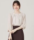 ANY SIS 【洗える】プリーツスリーブ ブラウス