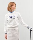 23区GOLF 【WOMEN】【ウォッシャブル】ロゴインターシャ ポリエステルニット