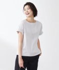 J.PRESS LADIES 【WEB限定カラーあり・接触冷感・UVケア】コンパクトコットンスムース タックスリーブ カットソー