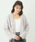 earth music&ecology フワフワパールニットカーディガン