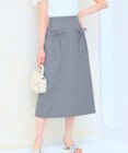 Feroux 【洗える】リボンポケット付きIライン スカート