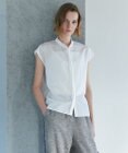 ICB 【CLASSY.掲載】セシェシルキーローン フレンチスリーブボウタイブラウス