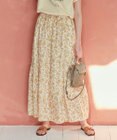 23区 L 【SLOW/一部店舗限定】ボタニカルプリント スカート