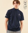 23区GOLF 【MEN】【吸水速乾/UVケア】ＹＥＬＬ柄ジャガード モックネック
