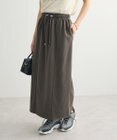 Green Parks ドロストイージーウエスト裏毛Ｉラインスカート