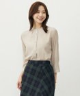 J.PRESS LADIES S 【洗える・速乾・接触冷感】リライムライトローン バックフレア ブラウス