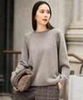 自由区 【カタログ掲載】ウールカシミヤブレンドスパンコールラグランスリーブ ニット