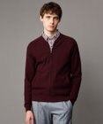 JOSEPH ABBOUD 【チクチクしない/洗える/3シーズン対応】ＳＮＯＷＹボーダー ニットブルゾン