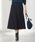 J.PRESS LADIES L 【洗える】パウダリージャージー ランダムプリーツ スカート