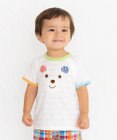 MIKI HOUSE HOT BISCUITS 【80-120cm】 顔ドン 半袖Tシャツ