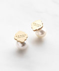 TOCCA LOGO CLOVER STUD PIERCED EARRINGS ピアス