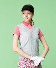 23区GOLF 【WOMEN】【洗える】コットンブレンド ニットベスト