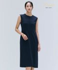 BEIGE， 【洗える】CINDY / クルーネックノースリーブワンピース